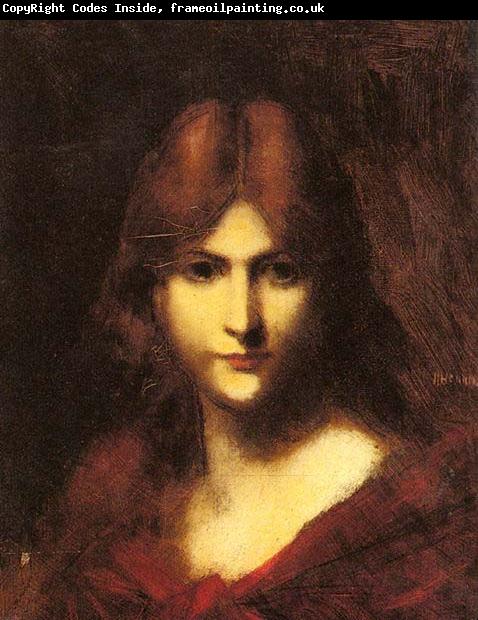 Jean-Jacques Henner A Red Haired Beauty